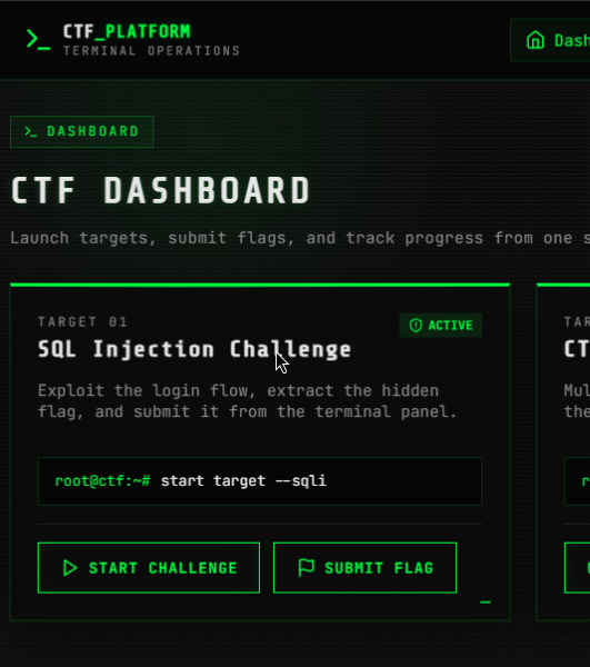 CTF Platform project preview